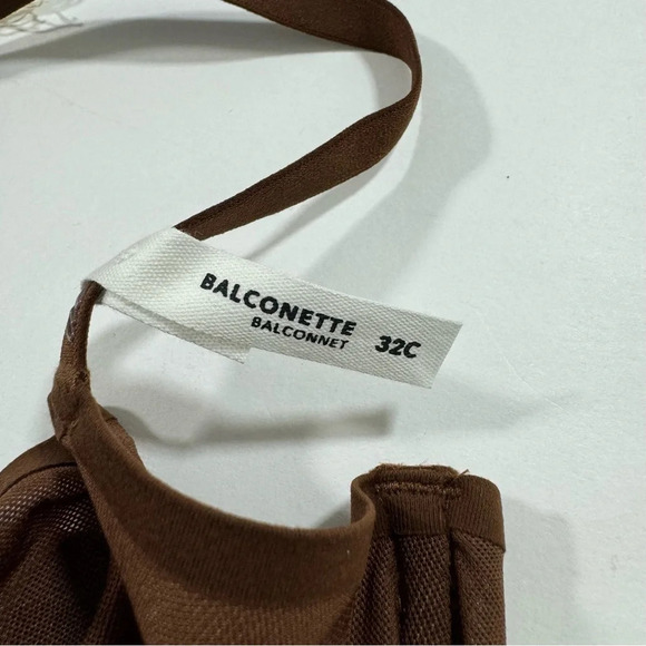 New Aerie SMOOTHEZ Sheer Mesh Balconette Bra Unlined Underwire - Picture 4 of 5